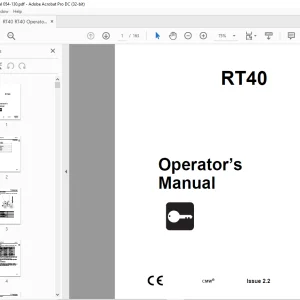Ditch Witch RT40 Tractor Operator’s Manual 054-130 - PDF DOWNLOAD
