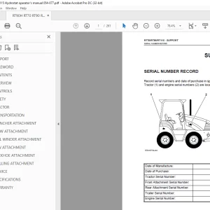 Ditch Witch RT70 / RT90 / RT115 Operator's Manual PDF