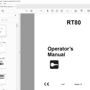 Ditch Witch RT80 Tractor Operator's Manual 053-1343 - PDF DOWNLOAD