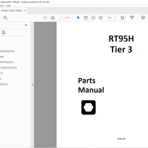 Ditch Witch RT95H Tier 3 Parts Manual 053-1239 PDF