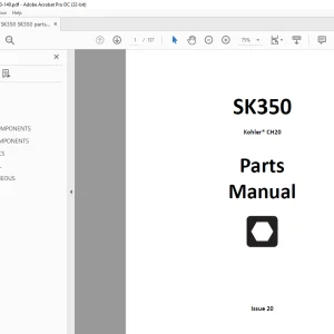 Ditch Witch SK350 Parts Manual PN 053-149 - PDF DOWNLOAD