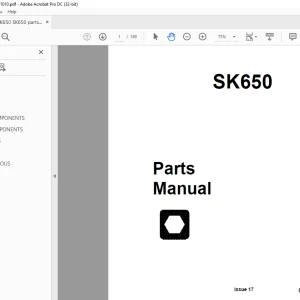 Ditch Witch SK650 Parts Manual PN 053-1010 - PDF DOWNLOAD