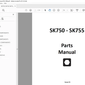 Ditch Witch SK750 - SK755 Parts Manual 053-2566 - PDF DOWNLOAD
