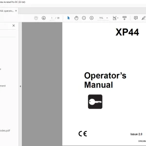 Ditch Witch XP44 Operator’s Manual 053-3081 PDF
