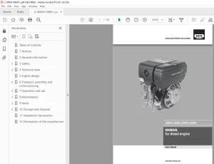 Hatz-Diesel 1B20 1B30 1B40 1B50 for Diesel Engine Manual PDF