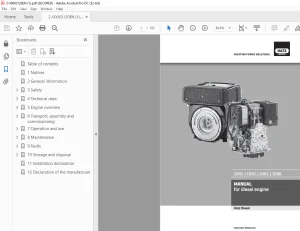 Hatz Diesel 1D42 1D50 1D81 1D90 Diesel Engine Operation Manual PDF