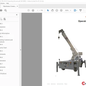 Manitowoc Crane CD09 Operator Manual PDF