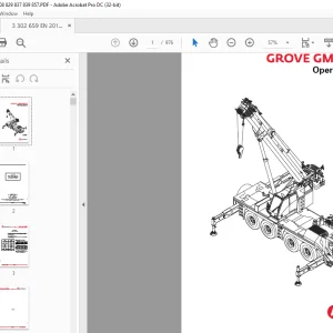 Manitowoc Grove Crane GMK4080-2 Operating Manual 3302659 PDF