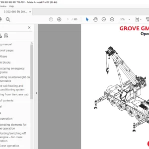 Manitowoc Grove Crane GMK4080-2 Operating Manual 3302660 PDF