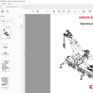 Manitowoc Grove Crane GMK5150L Operating Instructions Manual PDF