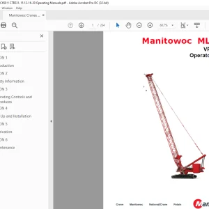 Manitowoc MLC650 VPC-MAX™ Operator Manual PDF