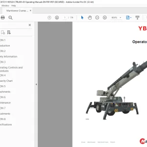 Manitowoc YB5520 Operator Manual PDF