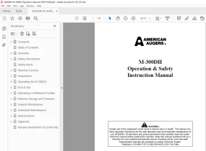TRENCOR M-300DH Operation & Safety Instruction Manual PDF