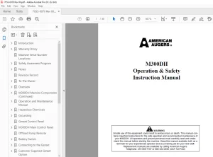 TRENCOR M300DH Operation & Safety Instruction Manual PDF
