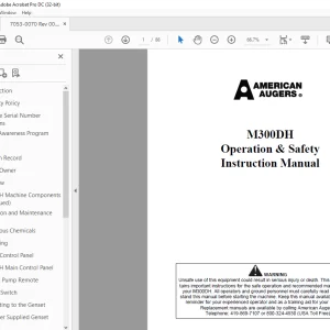 TRENCOR M300DH Operation & Safety Instruction Manual PDF