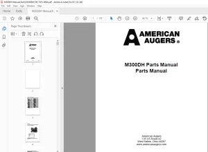 TRENCOR M300DH Parts Manual 7053-0064 PDF