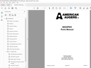Trencor M500PDH Spare Parts Book 7053-0072 PDF