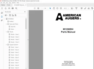 TRENCOR M1200DH Parts Manual PDF