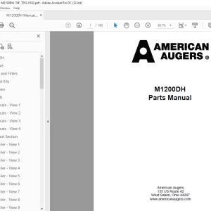 TRENCOR M1200DH Parts Manual PDF