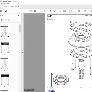 Volvo Penta 120S-D, 120S-E Marine Drive Transmission Parts Manual PDF