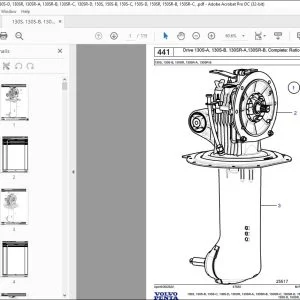 Volvo Penta 130S 130S-B 130SR 130SR-A 130SR-B 150S 150S-B 150SR 150SR-B Parts Manual PDF