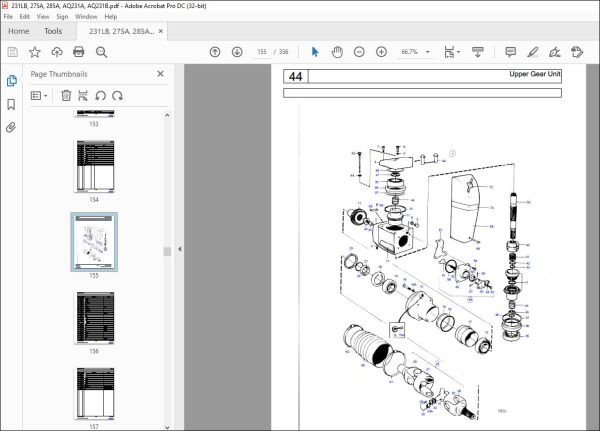 Volvo Penta 231LB, 275A, 285A, AQ231A, AQ231B Parts Manual PDF ...