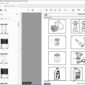Volvo Penta 4.3GXi-B, 4.3GXi-BF, 4.3OSi-B, 4.3OSi-BF Parts Manual PDF