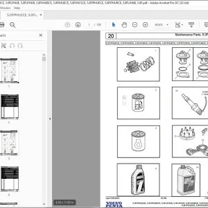 Volvo Penta 5.0FIPHUECE 5.0FIPHURCE 5.0FLPHUE 5.0FLPHUR 5.8FLIHUB 5.8F Parts Manual PDF