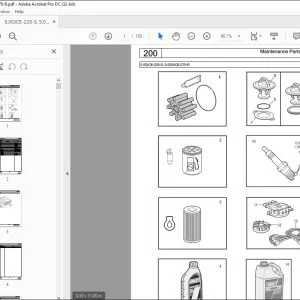 Volvo Penta 5.0GiCE-225-S, 5.0GXiCE-270-R Parts Manual PDF