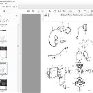 Volvo Penta 740A, BB740A Marine Gasoline Engine Parts Manual PDF