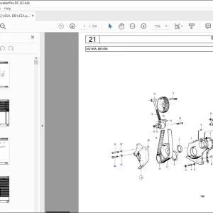 Volvo Penta AQ145A, BB145A Marine Gasoline Engine Parts Manual PDF