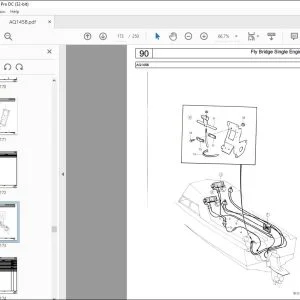 Volvo Penta AQ145B Marine Gasoline Engine Parts Manual PDF