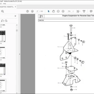Volvo Penta AQD70D TAMD70D TAMD70E Marine Diesel Engine Parts Manual PDF
