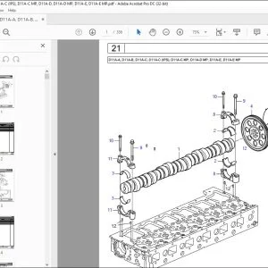 Volvo Penta D11A-A D11A-B D11A-C D11A-C (IPS) D11A-C MP D11A-D D11A-E Parts Manual PDF