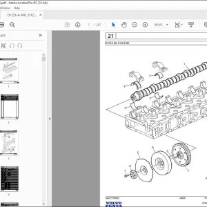 Volvo Penta D12D-A MG, D12D-E MG Marine Diesel Engine Parts Manual PDF