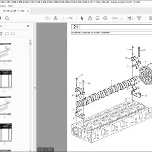 Volvo Penta D13B-A MP, D13B-B MP, D13B-C MH, D13B-C MP, D13B-D MP, D13B-H MP Parts Manual PDF