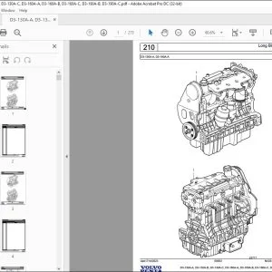 Volvo Penta D3-130A-A D3-130A-B D3-160A-A D3-160A-B D3-160A-C D3-190A-B Parts Manual PDF