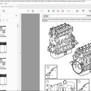Volvo Penta D4-210A-A D4-225A-B D4-225A-C D4-260A-A D4-260A-B D4-300A Parts Manual PDF