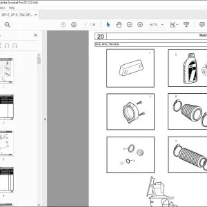 Volvo Penta DP-E, SP-E, TSK DP-E Parts Manual PDF