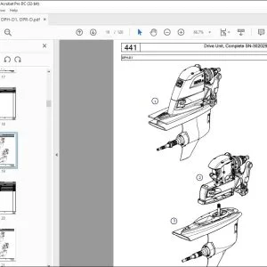Volvo Penta DPH-D1, DPR-D Marine Drive Transmission Parts Manual PDF