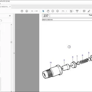 Volvo Penta MD2010, MD2010B Marine Diesel Engine Parts Manual PDF