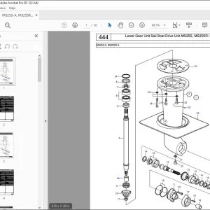 Volvo Penta MS25S-A, MS25SR-A Parts Manual PDF
