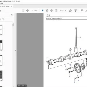Volvo Penta TAMD121D, TAMD122D, TMD121C Engine Parts Manual PDF