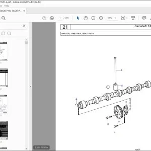 Volvo Penta TAMD71B, TAMD73P-A, TAMD73WJ-A Parts Manual PDF