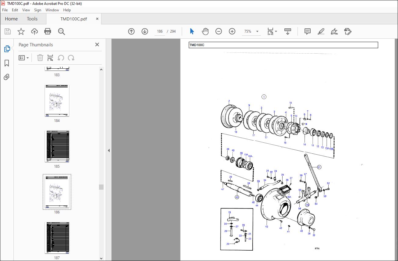 Volvo Penta TMD100C Marine Diesel Engine Parts Manual - PDF DOWNLOAD ...