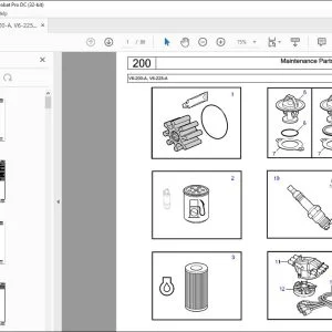 Volvo Penta V6-200-A, V6-225-A Marine Gasoline Engine Parts Manual PDF