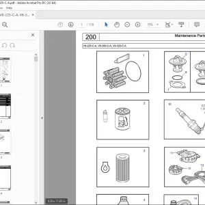 Volvo Penta V8-225-C-A, V8-300-C-A, V8-320-C-A Parts Manual PDF