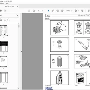 Volvo Penta V8-270-A Marine Gasoline Engine Parts Manual PDF