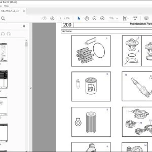 Volvo Penta V8-270-C-A Marine Gasoline Engine Parts Manual PDF