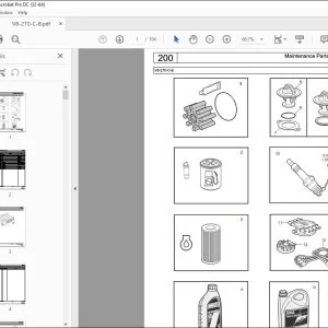 Volvo Penta V8-270-C-B Marine Gasoline Engine Parts Manual PDF